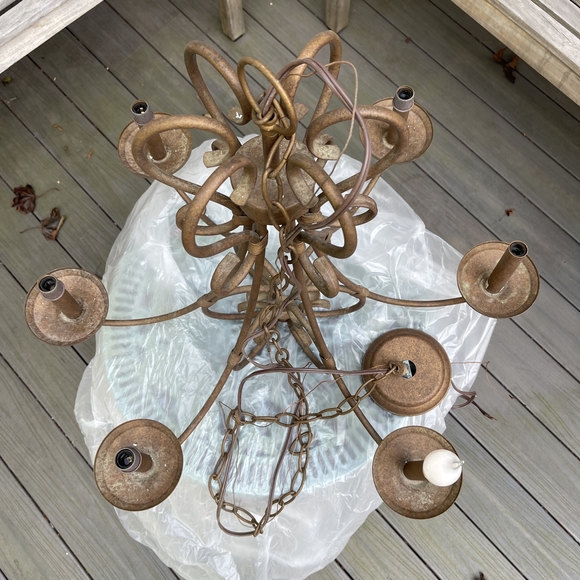 Classic Metal Chandelier - Picture 3 of 3